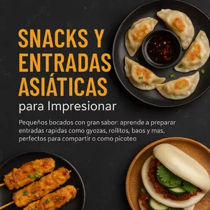 Imagen de portada para Curso online SNACKS Y ENTRADAS ASIÁTICAS PARA IMPRESIONAR