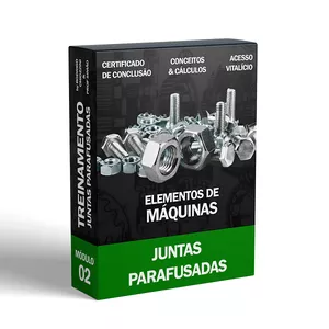 Imagem de capa para o Curso online ELEMENTOS DE MÁQUINAS | JUNTAS PARAFUSADAS |