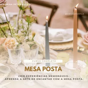 Imagem de capa para o Curso online CURSO COMPLETO DE MESA POSTA