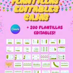 Imagen de portada para Ebook Plantillas editables papeleria creativa- Cajitas +200 modelos 