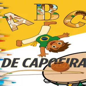 Image de couverture pour le Ebook Alphabet de la Capoeira – À colorier et apprendre en s’amusant
