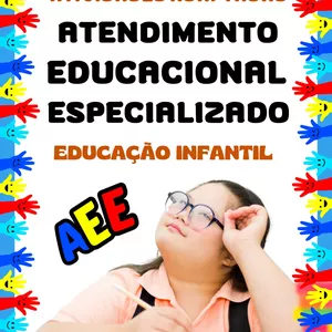 Imagem de capa para o Ebook ATIVIDADES ADAPTADAS AEE - ATENDIMENTO EDUCACIONAL ESPECIALIZADO EDUCAÇÃO INFANTIL