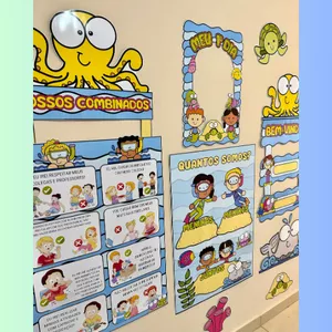 Imagem de capa para o Ebook KIT CARTAZES SALA DE AULA TEMA FUNDO DO MAR