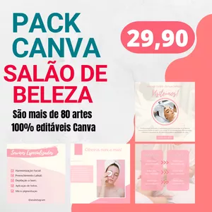 PACK CANVA SALÃO DE BELEZA 