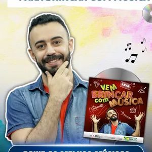 Imagem de capa para o Curso online Coletânea de Canções: Vem Brincar Com Música