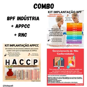 Imagem de capa para o Ebook KIT BPF+ APPCC+ Gerenciamento de não conformidades