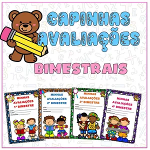 Imagem de capa para o Ebook Capinhas Avaliações Bimestrais 
