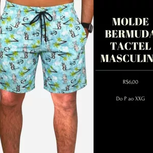 Imagem de capa para o Curso online MOLDE BERMUDA TACTEL MASCULINA