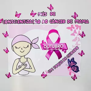 Imagem de capa para o Ebook 🌸Painel  Outubro Rosa