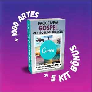 Imagem de capa para o Curso online Pack Canva - Gospel Versículos Bíblicos +1000Artes +5KitsBônus