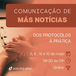 Imagem de capa para o Curso online Comunicação de Más Notícias: dos protocolos à prática