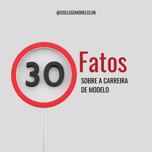 Imagem de capa para o Ebook 30 Fatos sobre a carreira de modelo