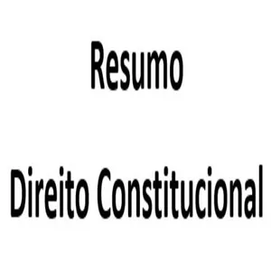 Imagem de capa para o Ebook Resumo Direito Constitucional - Feito à mão