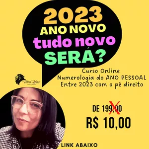 Imagem de 2023 Ano Novo, tudo novo. Será? criado por Vilma Lehao Terapeuta e Treinadora de Numerologia Sistêmica na hotmart