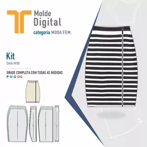 Imagem de capa para o Curso online kit molde Digital SAIA MIDI