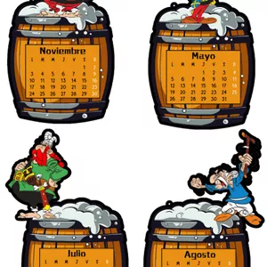 Imagen de portada para Ebook Calendario Asterix imprimible en PDF