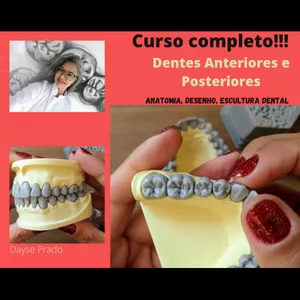 DENTES ANTERIORES E POSTERIORES - ANATOMIA, DESENHO, ESCULTURA por DAYSE PRADO