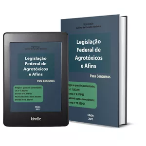 Imagem de capa para o Ebook Legislação Federal de Agrotóxicos e Afins para concursos.
