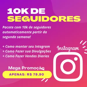 Imagem do curso 10k de Seguidores + Curso Bombando Instagram