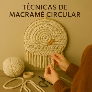 Imagen de portada para Curso online MACRAMÉ CIRCULAR: CONFECCIONA TU PROPIA FUNDA ARTESANAL PARA TABURETE