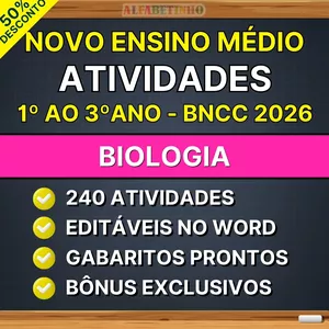 Imagem do curso BIOLOGIA - Atividades - Ensino Médio - BNCC 2026