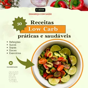 Imagem do curso 7 Dias Low Carb - 50+ Receitas para Secar