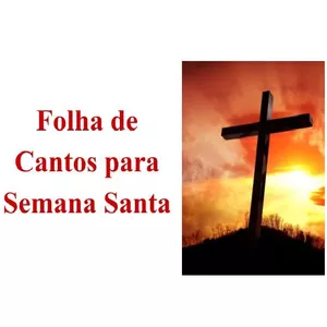 Imagem de capa para o Ebook Folha de Cantos para Semana Santa