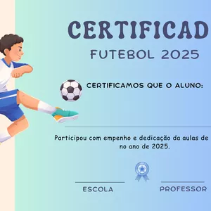 Imagem de capa para o Ebook Certificado Futebol (Masculino e Feminino) 2025