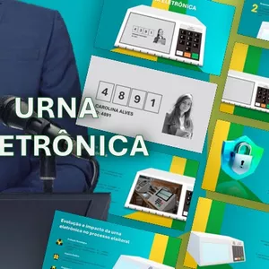 Imagem de capa para o Curso online Urna eletrônica - Template de PowerPoint