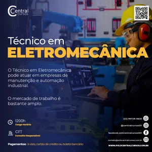 Imagem de capa para o Curso online Técnico De Eletromecânica 