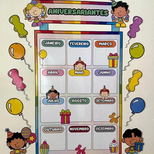 Imagem de capa para o Ebook 🩵Painel aniversariantes 🩵