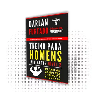 Imagem de capa para o Ebook  Treino para Homens Iniciantes Nível 2