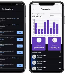 Imagem de capa para o Curso online UI Financial Mobile App 