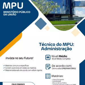 Imagem de capa para o Ebook Apostila MPU - Técnico Administrativo 