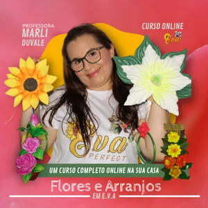 Curso Artesanato de flores em EVA
