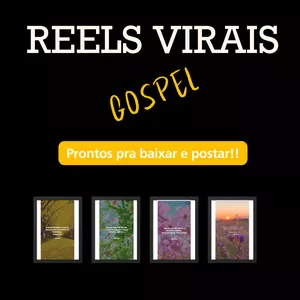 Imagem de capa para o Curso online PACOTE REELS VIRAIS GOSPEL