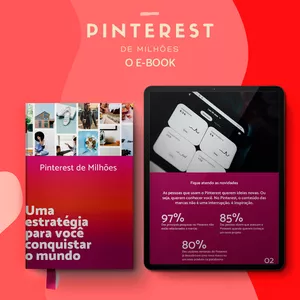 Imagem de capa para o Curso online Pinterest de Milhões o E-book