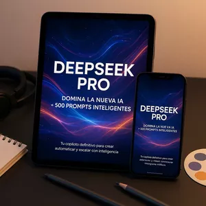Imagen de portada para Ebook Deepseek Pro + 500 prompts