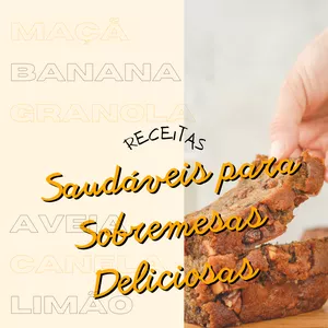 Imagem de capa para o Ebook Receitas saudáveis para sobremesas deliciosas