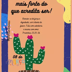 Imagem de capa para o Curso online Cartão dia da Mulher🌵