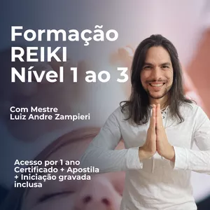 Imagem de capa para o Curso online Formação Completa Reiki Usui e Tibetano - Níveis 1, 2, 3 - Praticante