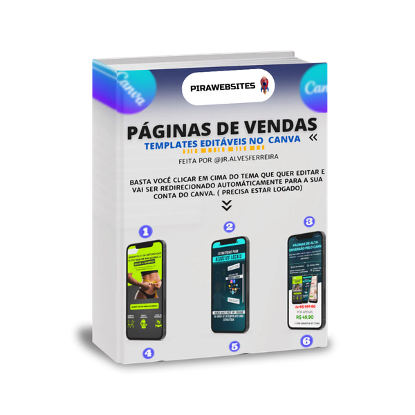 Imagem do curso Páginas de Vendas Editáveis no CANVA PROFISSIONAL