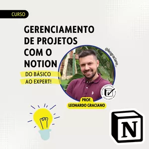 Imagem de capa para o Curso online Gerenciamento de Projetos com Notion