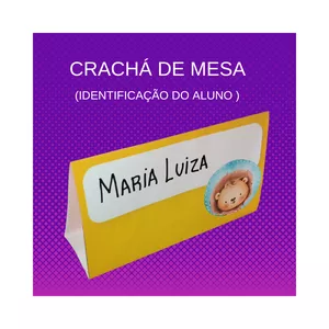Imagem de capa para o Ebook Crachá escolar  personalizado e fofinhos 