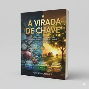 Imagem de capa para o Ebook “ ​A Virada de Chave: O Manual da Liberdade Financeira.”  