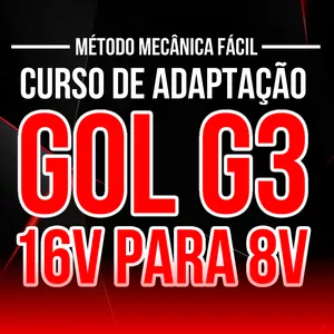 Imagem de capa para o Curso online Adaptação de Motor - Gol G3 16v para 8v - Método Mecânica Fácil