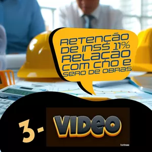 Imagem do curso Curso INSS - Retenção na Fonte de INSS 11% ou 3,5% - CNO e SERO - Regularização de obras - CND - 3vídeo
