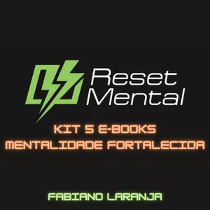 Imagem de capa para o Ebook Kit  5 E-books Reset Mental - Mentalidade FORTALECIDA