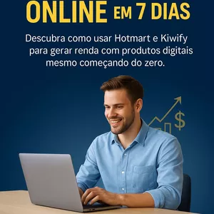 Imagem de capa para o Ebook Guia Rápido para lucrar Online em 7Dias  