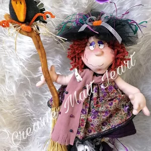 Imagen de portada para Curso online Curso virtual + Patrones  Brujita Anacleta _Muñequeria Country